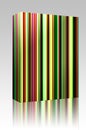 Multicolored streaks box package Royalty Free Stock Photo