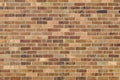 Multicolored tan and brown brick wall background