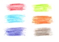 Multicolored textures of colored pencils Royalty Free Stock Photo