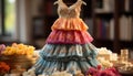 multicolored and traditional doll dress generated by AI