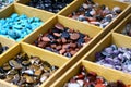 Multicolored trinket stones