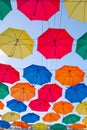 Multicolored umbrellas