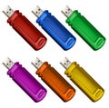 Multicolored usb pen drives