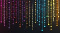 Multicolored Vertical Binary Columns: A Representation of Digital Technology and Data Royalty Free Stock Photo