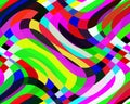 Multicolored vivid waves shapes abstract web bacground and texture Royalty Free Stock Photo
