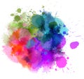 Abstract watercolor splash blot