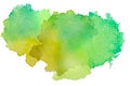 Multicolored watercolor splash texture blots background isolated. Grunge hand drawn blob, spot and droplets. Watercolour splatter