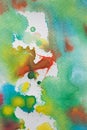 Multicolored watercolor splashes as background. Abstract watercolor texture and background for designers. Royalty Free Stock Photo
