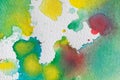 Multicolored watercolor splashes as background. Abstract watercolor texture and background for designers. Royalty Free Stock Photo