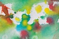 Multicolored watercolor splashes as background. Abstract watercolor texture and background for designers. Royalty Free Stock Photo