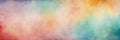 Multicolored watercolor spots on white paper. Fluffy gradient of watercolor paints, colorful and bright