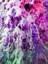 Multicolored wax from a burnt candles Royalty Free Stock Photo