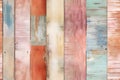 Multicolored Wooden Planks - A Vibrant Wall of Colorful Harmony