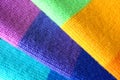 Multicolored wool scarf