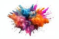 Multicolored xplosion, AI generated Royalty Free Stock Photo
