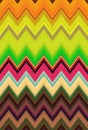 Multicolored zigzag rainbow wave pattern. vivid multihued