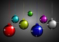 Multicolors Christmas balls Royalty Free Stock Photo