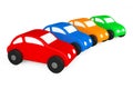 Multicolour Cartoon Toy Cars