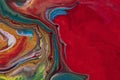 multicolour colourful background acrylic pouring. High quality photo