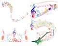 Multicolour musical Royalty Free Stock Photo