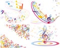 Multicolour musical Royalty Free Stock Photo