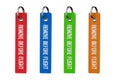 Multicolour Remove Before Flight Tags