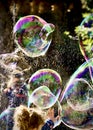 Multicoloured Big Soap Bubbles