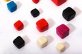 Multicoloured cubes. Isometric Royalty Free Stock Photo