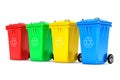 Multicoloured Garbage Trash Bins