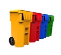 Multicoloured Garbage Trash Bins Royalty Free Stock Photo