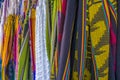 Multicoloured hammocks for sale Royalty Free Stock Photo