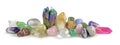 Multicoloured Healing Crystals Background Banner Royalty Free Stock Photo