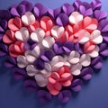 Multicoloured hearts valentine background Royalty Free Stock Photo