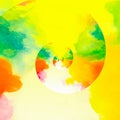 Multicoloured Phsycodelic Shapes and Shades Abstract Background