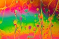 Multicoloured psychedelic soap bubble abstract background Royalty Free Stock Photo
