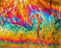 Multicoloured psychedelic soap bubble abstract background Royalty Free Stock Photo