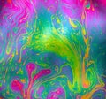 Multicoloured psychedelic soap bubble abstract background