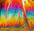 Multicoloured psychedelic soap bubble abstract background