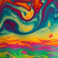 Multicoloured psychedelic soap bubble abstract background Royalty Free Stock Photo