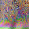 Multicoloured psychedelic soap bubble abstract background