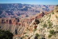 Multicoloured rocks with dozens of layers in Grand Canyon