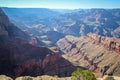 Multicoloured rocks with dozens of layers in Grand Canyon