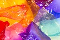 Multicoloured sweet wrappers Royalty Free Stock Photo