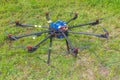 Multicopter standing on the ground