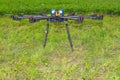 Multicopter standing on the ground