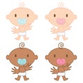 Multicultural Babies Illustration