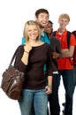 Multicultural College Students/friends Royalty Free Stock Photo
