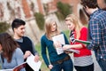 Multicultural College Students at Park