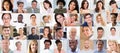 Multicultural Faces Photo Collage. Portrait Royalty Free Stock Photo