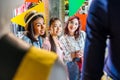 Multicultural hipster girls choosing clothes in boutique Royalty Free Stock Photo